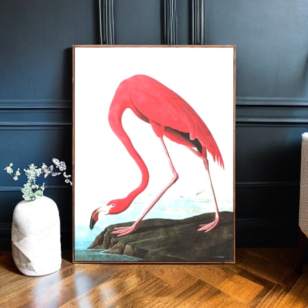 Large Pink Flamingo Canvas Picture - Persora