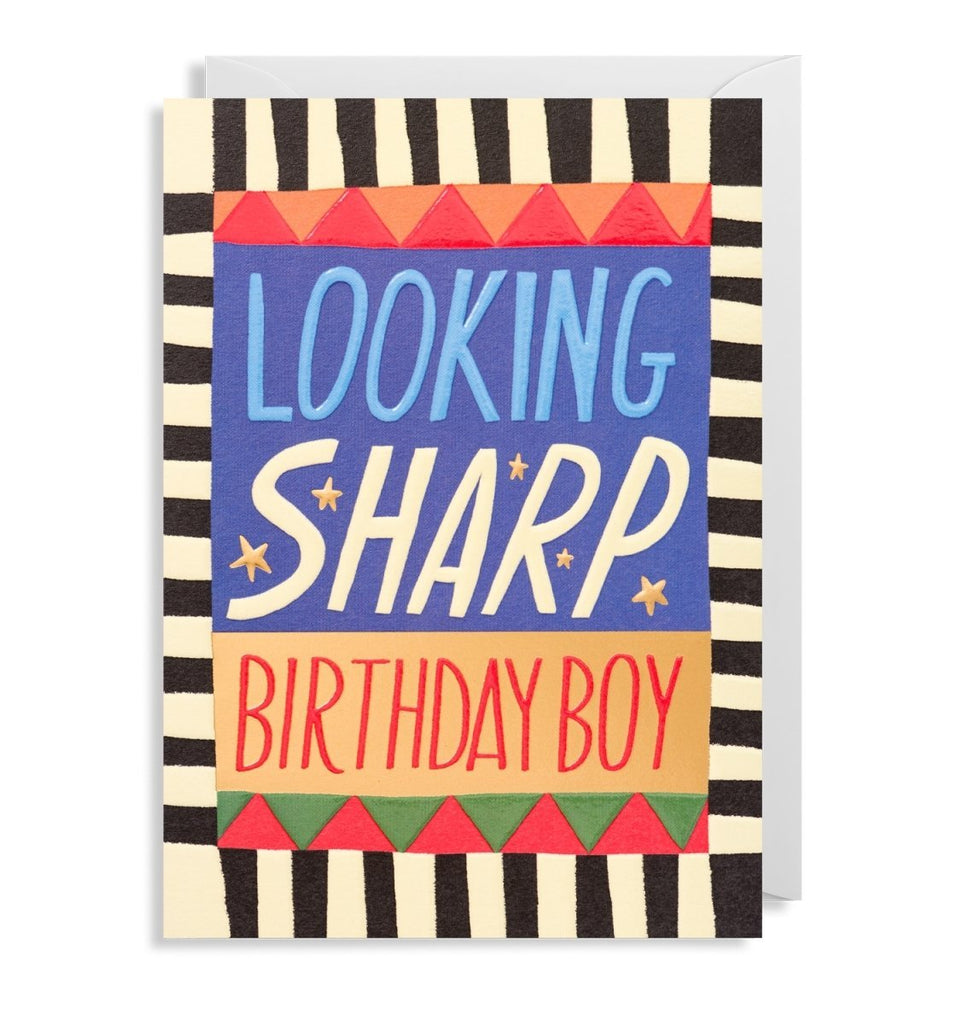 Looking Sharp Birthday Boy Greeting Card - Persora