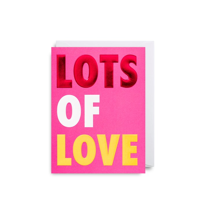 Lots Of Love Mini Card - Persora