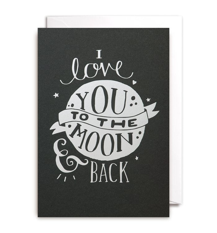Love You To The Moon and Back Card - Persora