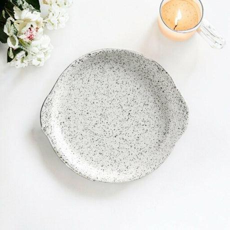 Maxwell & Williams Caviar Speckle 20cm Plate With Handle - Persora