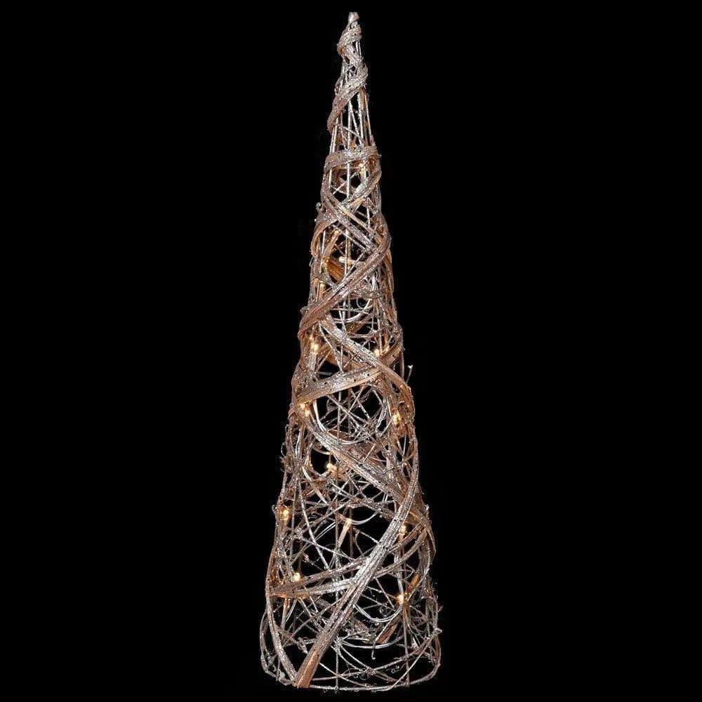 Medium Light Up Rattan Cone Tree - Persora