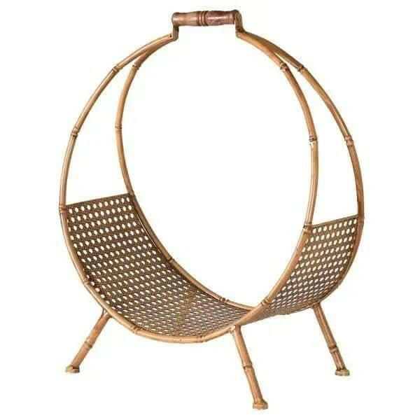Metal Bamboo Style Log Holder.