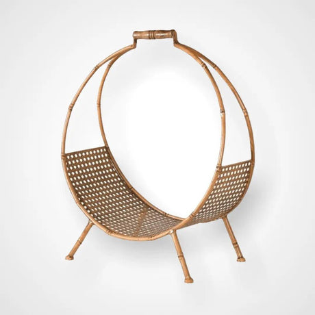 Metal Bamboo Style Log Holder.