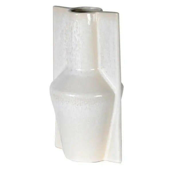 Mid Century Design White Vase.