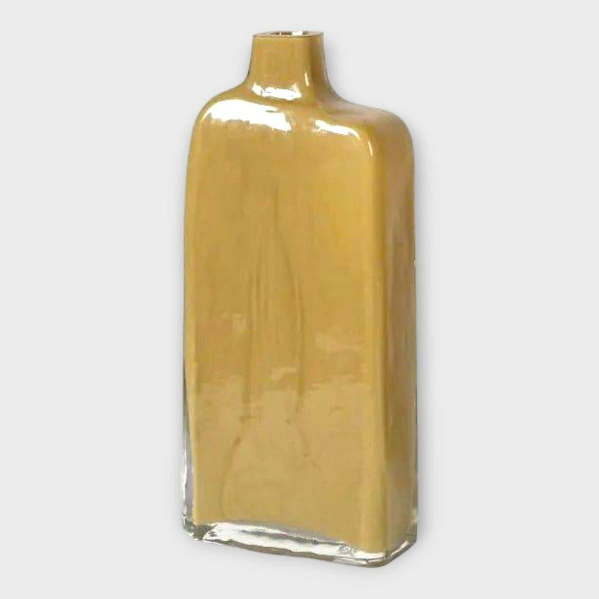 Mid Century Modern Glass Vase in Sand.