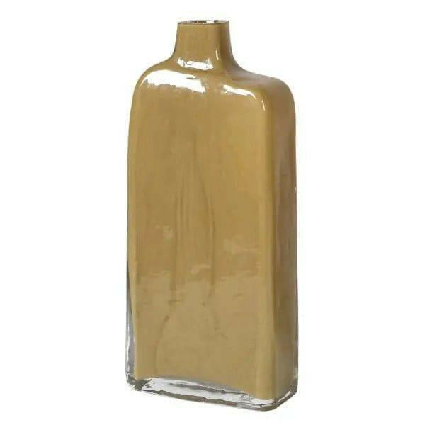 Mid Century Modern Glass Vase in Sand.