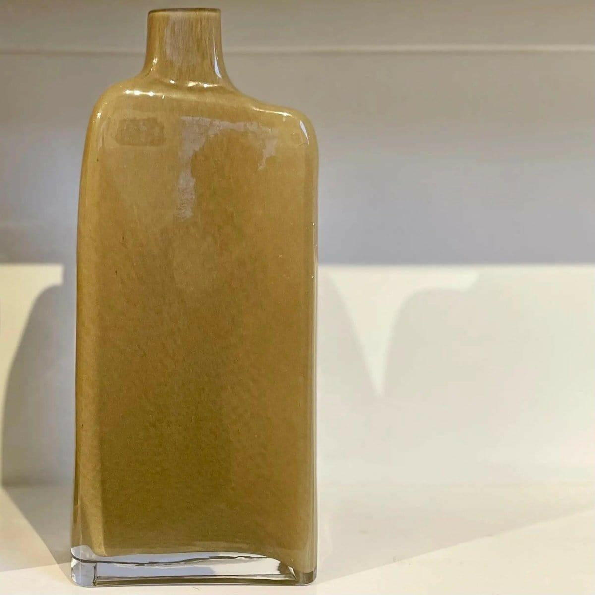 Mid Century Modern Glass Vase in Sand.