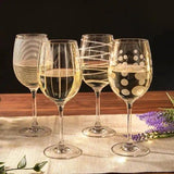 Mikasa Cheers White Wine Glasses.