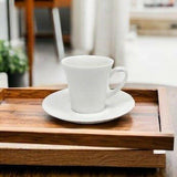Mikasa Ciara Rippled Espresso Cup and Saucer.