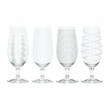 Mikasa Crystal Glasses Set Of 4 Craft Ale Pilsner.