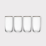 Mikasa Sorrento 4-Piece Crystal Highball Glass Set, 510ml - Persora