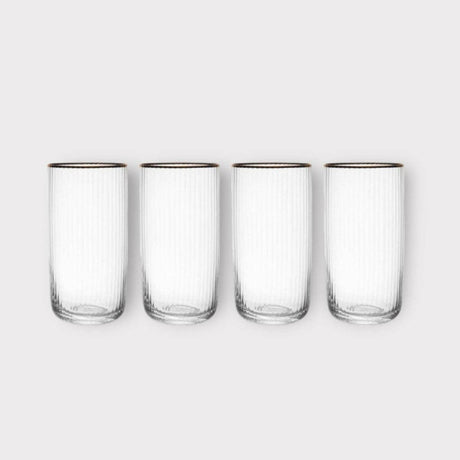 Mikasa Sorrento 4-Piece Crystal Highball Glass Set, 510ml - Persora
