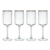 Mikasa Sorrento 4-Piece Crystal Red Wine Glass Set, 450ml - Persora