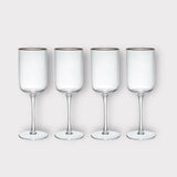 Mikasa Sorrento 4-Piece Crystal Red Wine Glass Set, 450ml - Persora