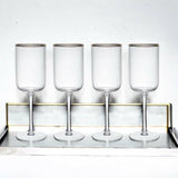 Mikasa Sorrento 4-Piece Crystal Red Wine Glass Set, 450ml - Persora