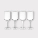 Mikasa Sorrento 4-Piece Crystal White Wine Glass Set, 400ml - Persora