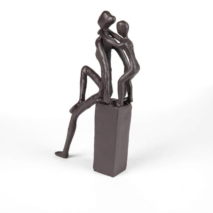 Mother and Child Cast Iron Sculpture - Persora