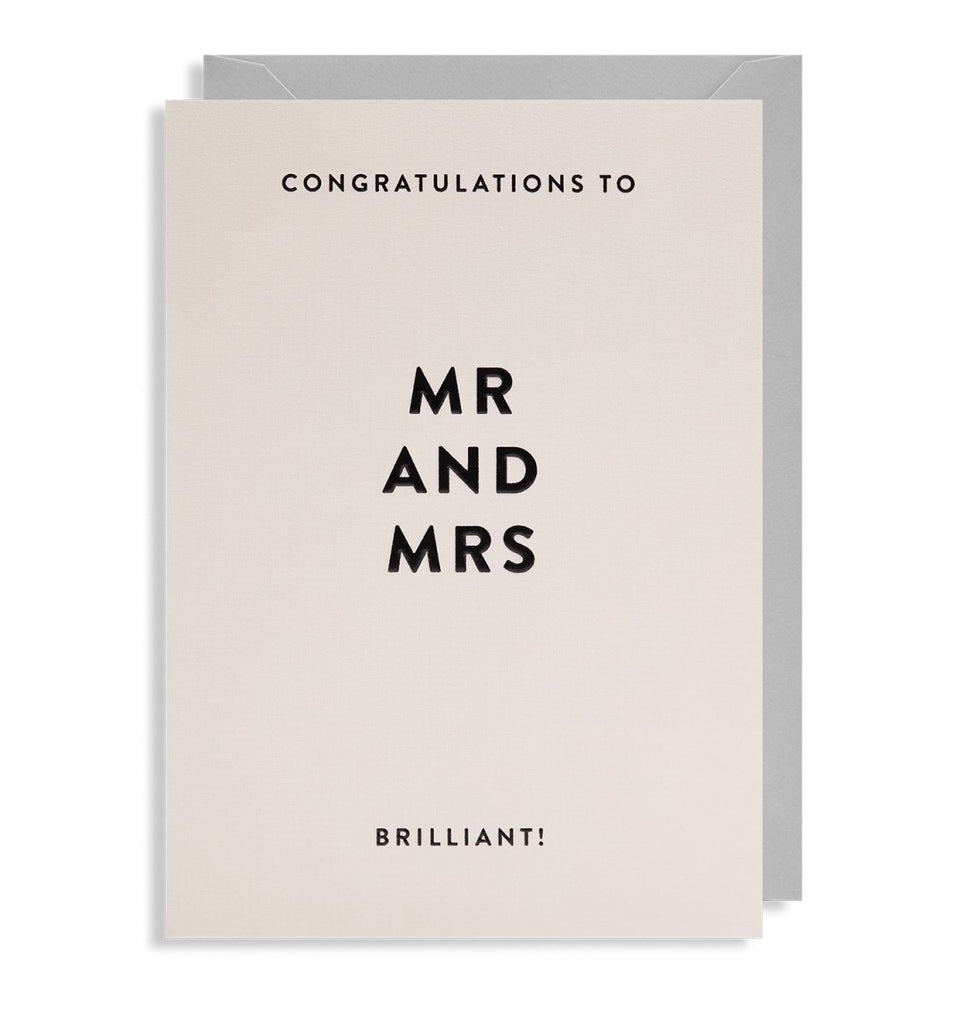 Mr and Mrs Greeting Card - Persora