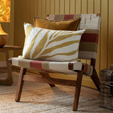 Mustard Bamboo Embroidered Cushion - Persora