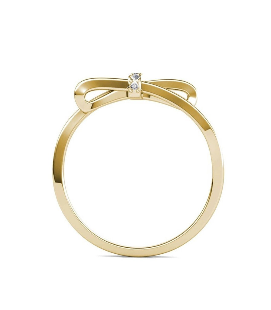 MYC Paris Gold Plated Bow Ring Size 52 - Persora