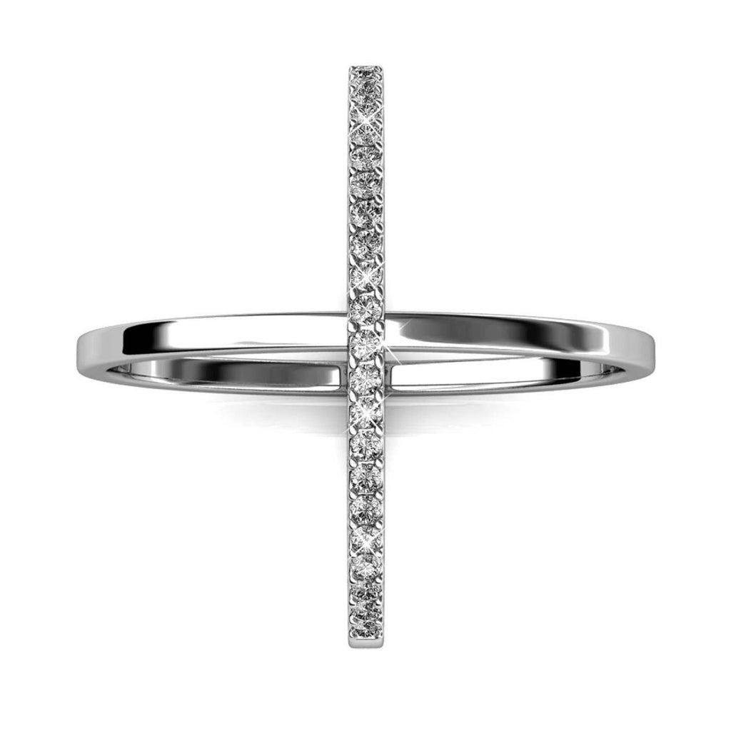 MYC Paris Silver and Crystal Ring Size 52 - Persora
