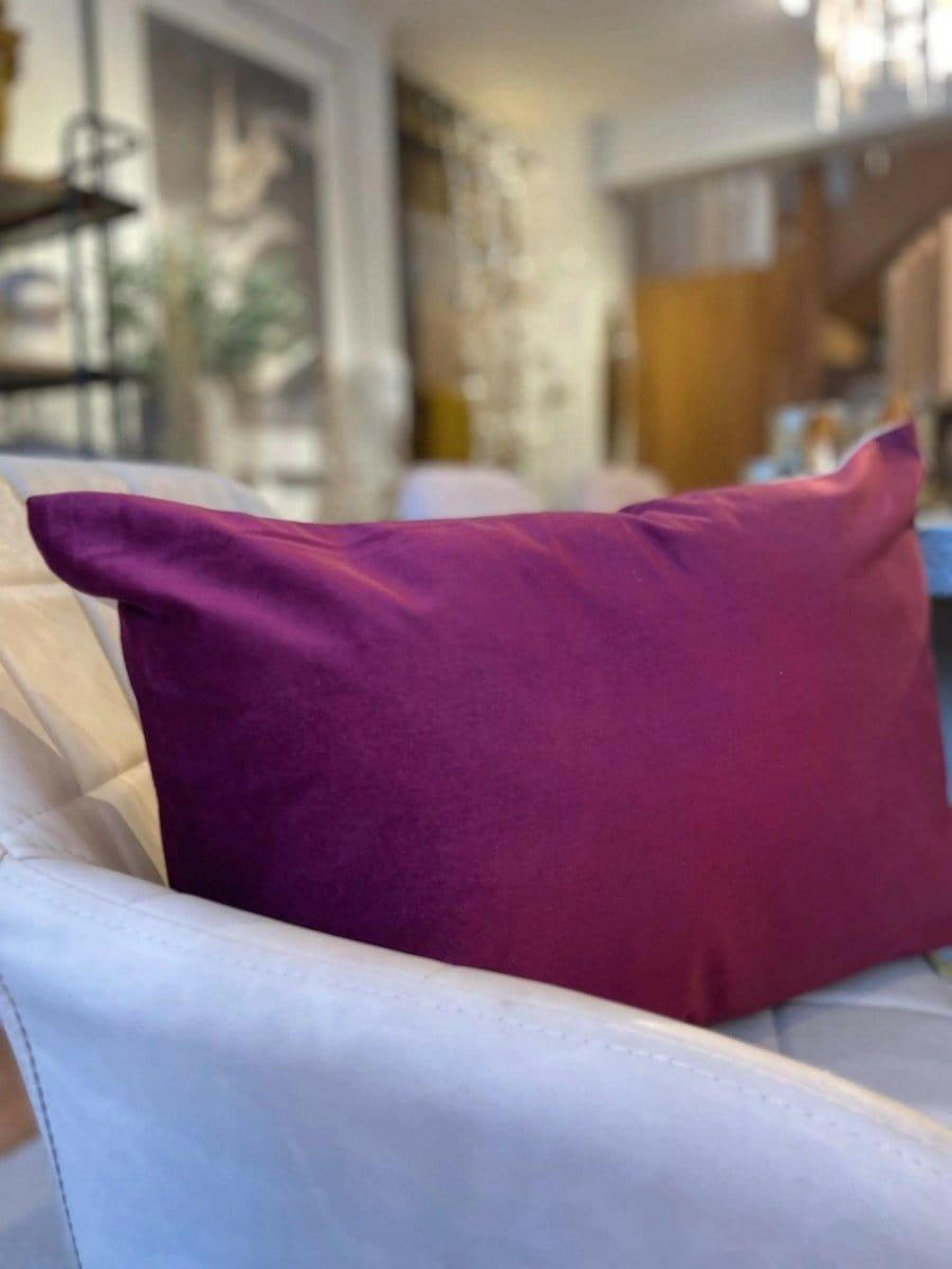 Oxblood Red Velvet Cushion.