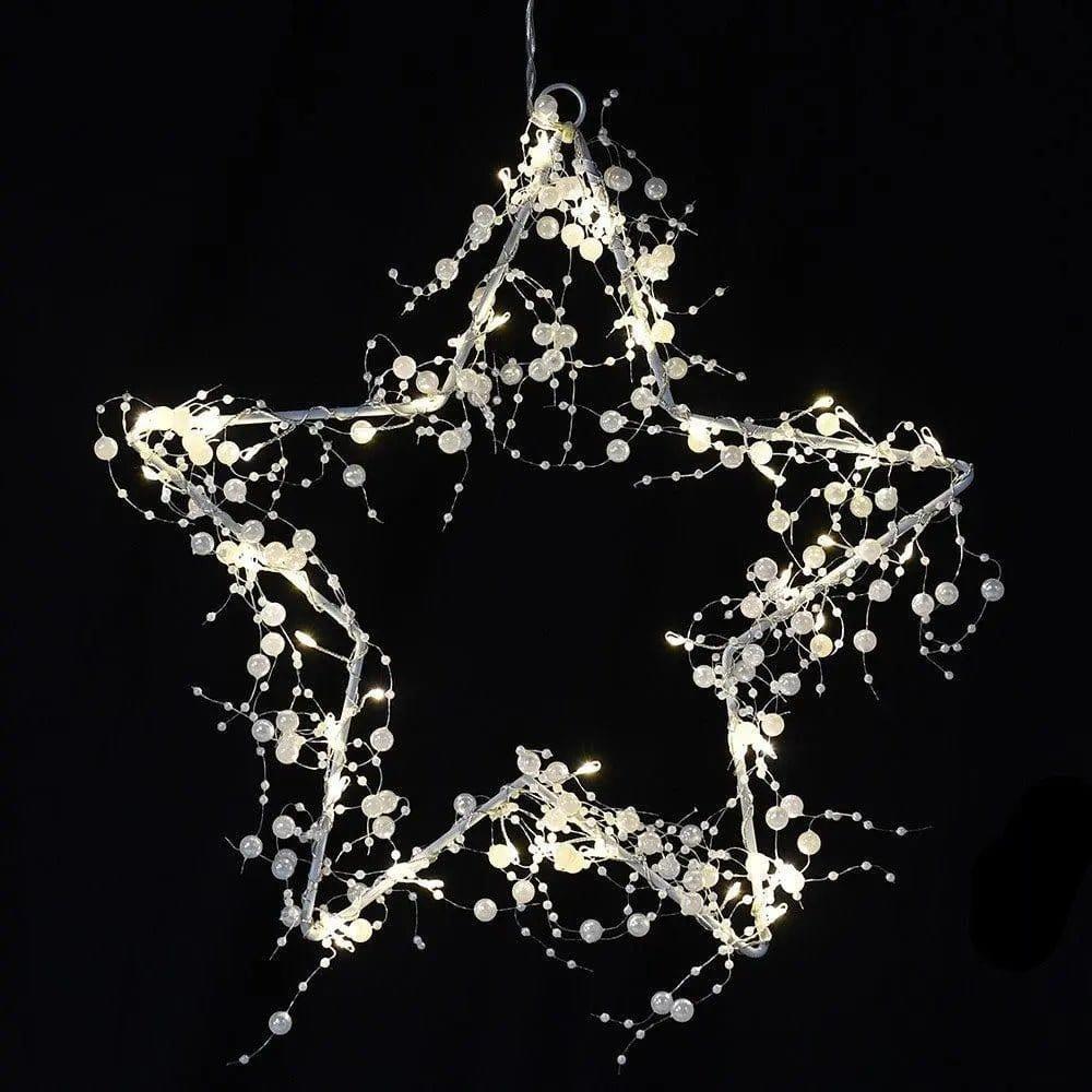 Pearl Encrusted Light Up Star - Persora