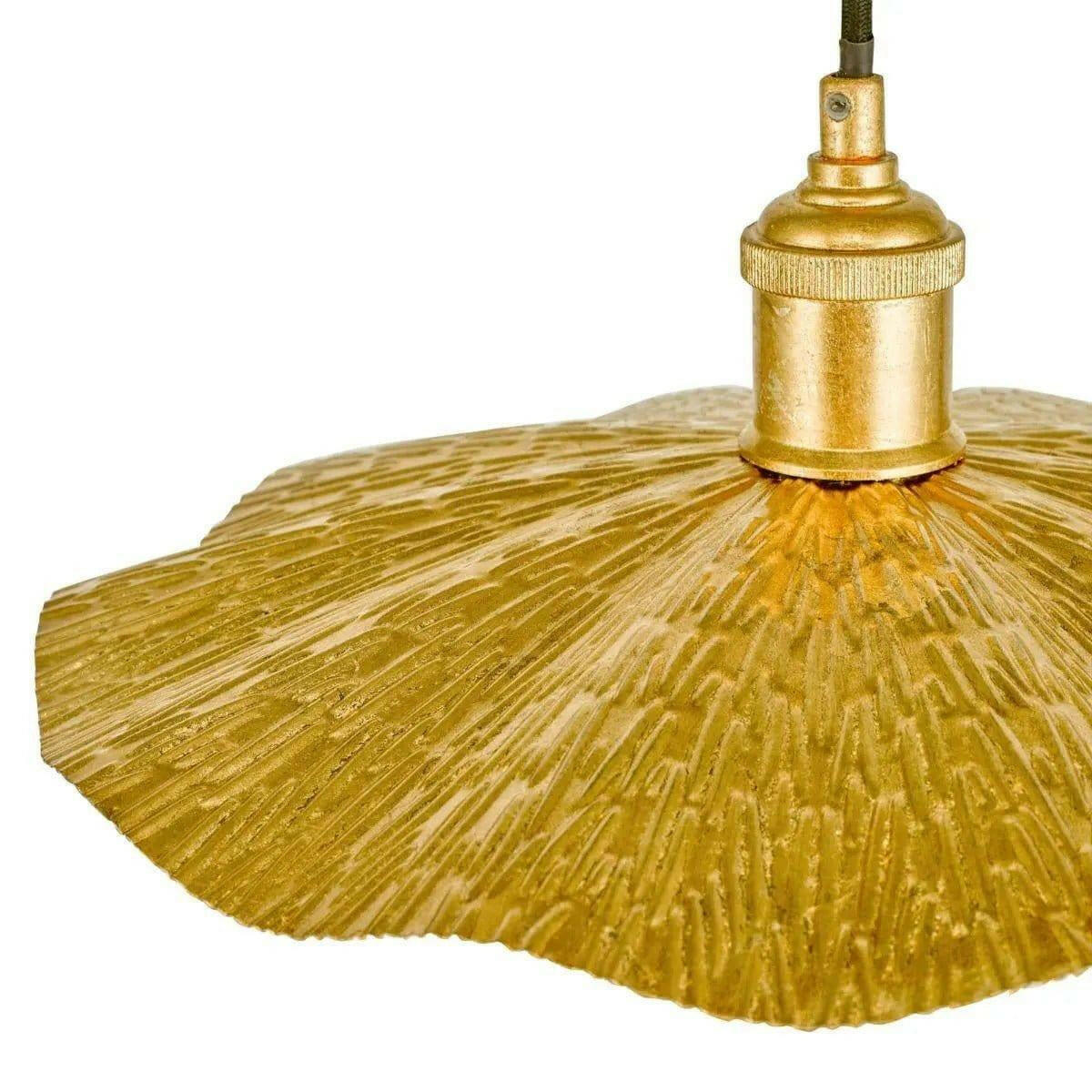 Piper 1 Light Single Pendant Gold Leaf.