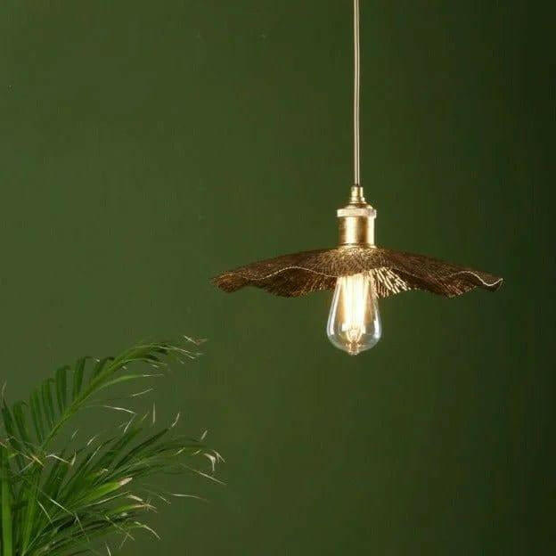 Piper 1 Light Single Pendant Gold Leaf.