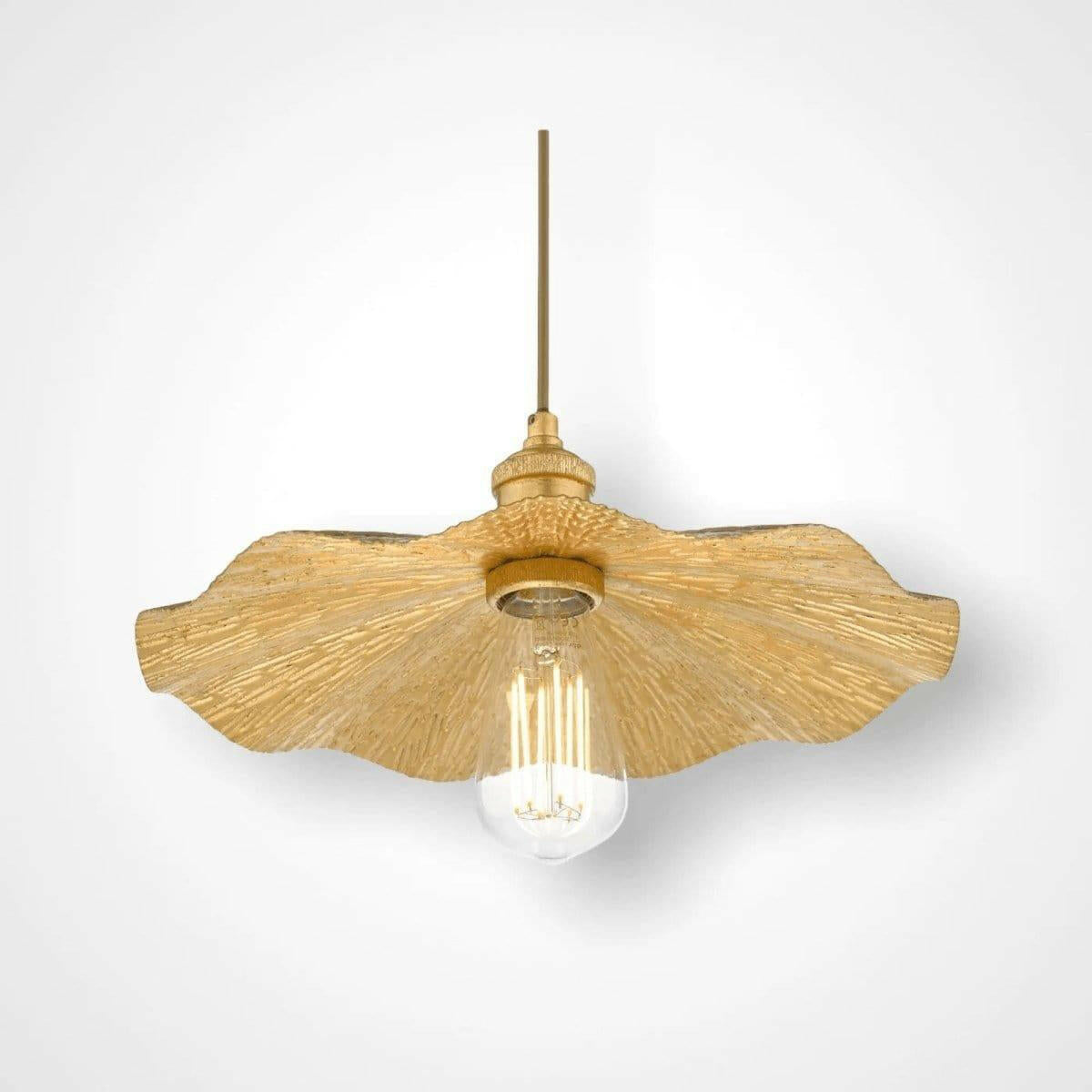 Piper 1 Light Single Pendant Gold Leaf.