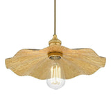 Piper 1 Light Single Pendant Gold Leaf.