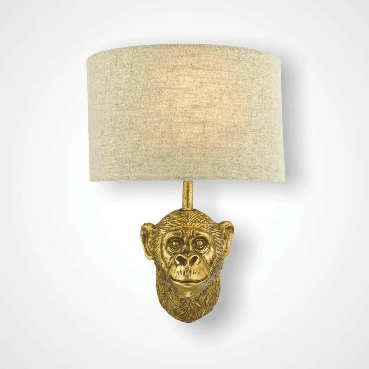 Raul Monkey Wall Light Gold.