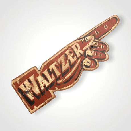 Reproduction Waltzer Arrow Circus Sign.