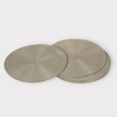 Round Placemat in Biscuit - Persora