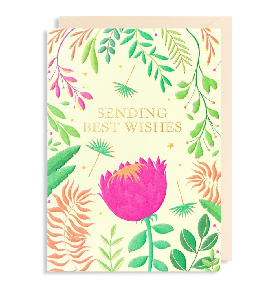 Sending Best Wishes Greeting Card - Persora
