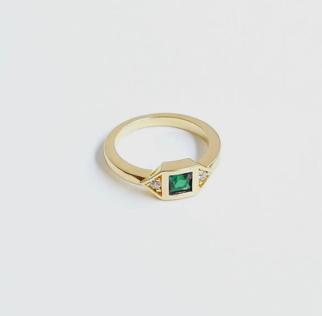 Sentiments Bijoux Emerald Green Ring - Persora