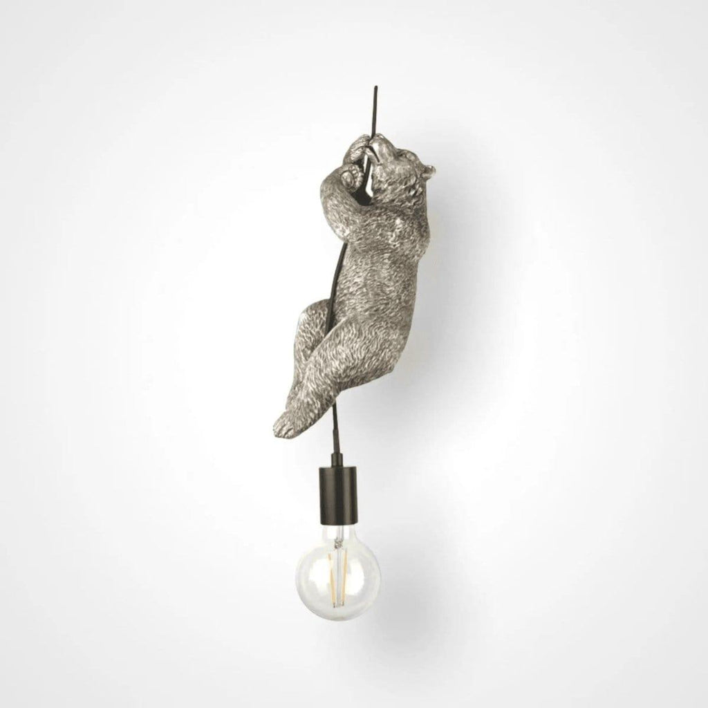 Silver Hanging Bear Pendant Light - Persora