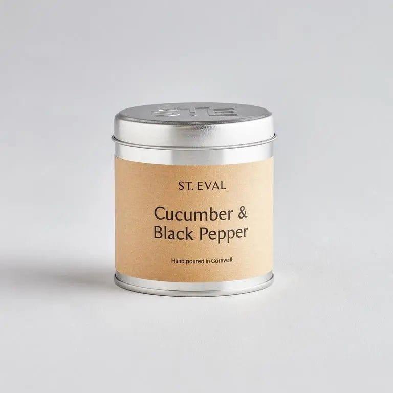 St Eval Cucumber and Black Pepper Scented Tin - Persora