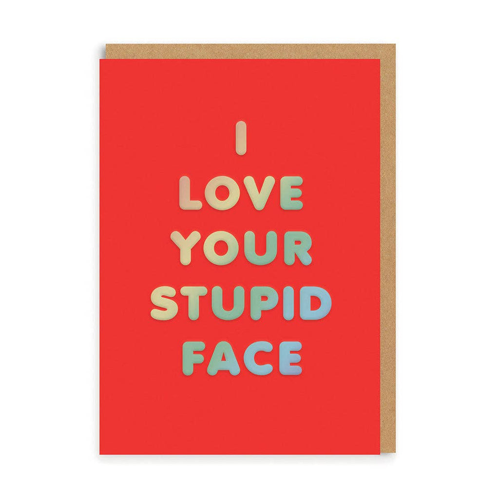 Stupid Face Greeting Card - Persora