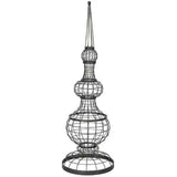 Tall Distressed Wire Finial Decoration.