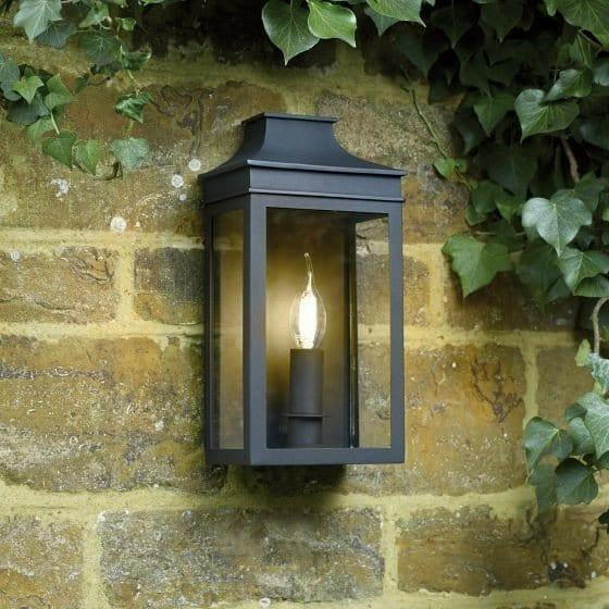 Vapour 1 Light Wall Light in Black.