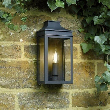 Vapour 1 Light Wall Light in Black.