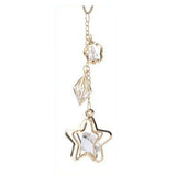 Vintage Gold Metal Crystal Bauble with Stars.