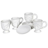 White Face Cup and Saucer.