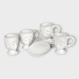 White Face Cup and Saucer.