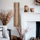 Wood and Faux Leather Strap Bottle Holder.