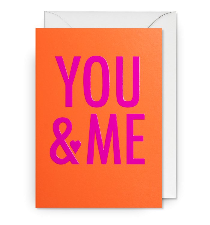 You and Me Heart Card - Persora