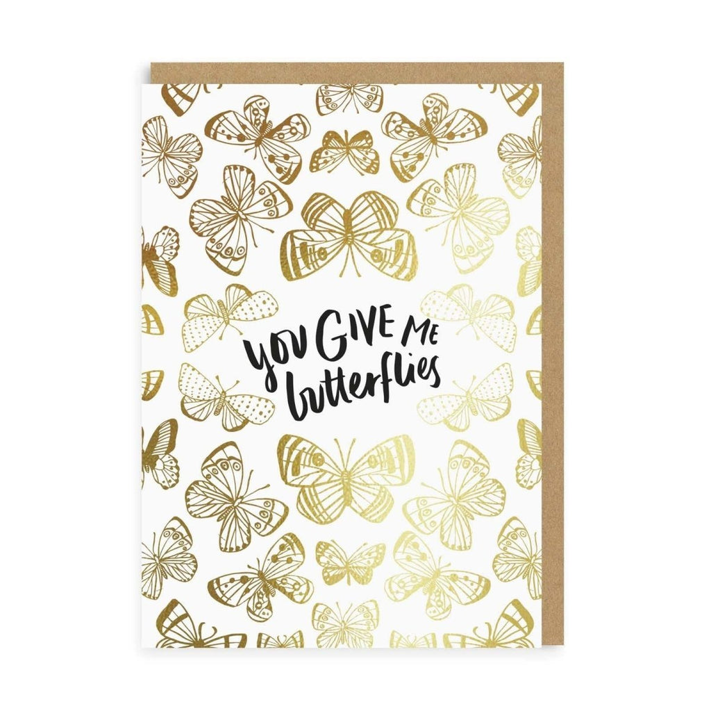 You Give Me Butterflies Greeting Card - Persora