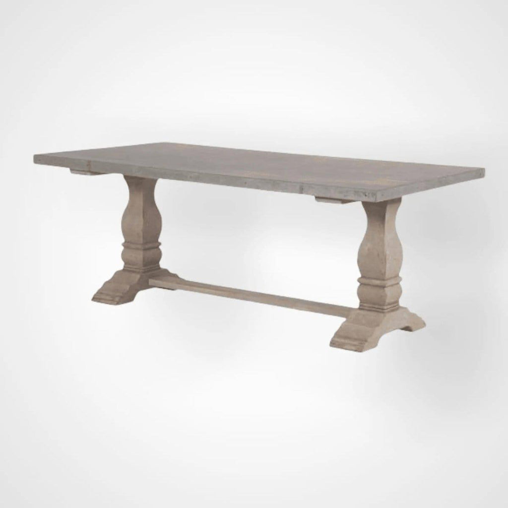 Zinc Topped Dining Table - Persora